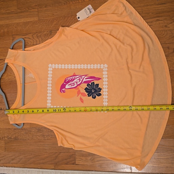 ST. JOHN'S BAY WOMENS PEACH TROPICAL PLUS SIZE TANK TOP SIZE 2X - Picture 9 of 12
